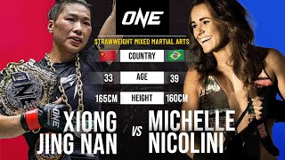 Xiong Jing Nan vs Michelle Nicolini  Full Fight Replay [upl. by Nodnas]