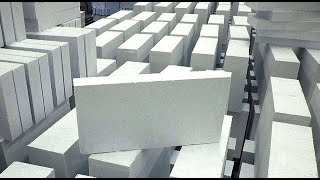 Lightweight foam concrete blocks production process [upl. by Lorac]