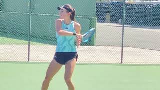 Avanesyan vs Bouzkova 112 Sexy Russian Czech WTA Womens Tennis Practice Indian Wells 2024 wta [upl. by Nnuahs]