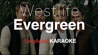 WestlifeEvergreen Karaoke Version Sing Again [upl. by Eerehs]