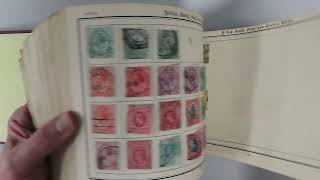 C097 – WORLD OLD IMPROVED POSTAGE STAMP ALBUM [upl. by Lamrej]