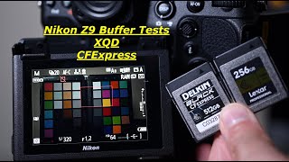 Nikon Z 9 Buffer Tests XQDCFeLosslessRAWHigh Efficiency Raw [upl. by Krucik137]