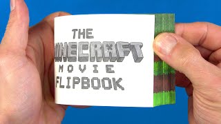 I made the MINECRAFT MOVIE Flipbook [upl. by Haggerty]