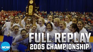 Washington vs Nebraska 2005 NCAA volleyball championship  FULL REPLAY [upl. by Telfore]