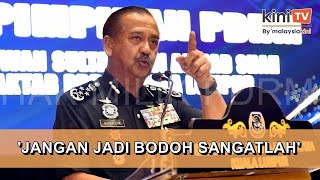 Berambuslah buat apa duduk dalam polis  IGP beri amaran jaga integriti [upl. by Boesch629]