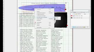 ScribusTutorial 004 Gruppierung Ebenen und Umrisse [upl. by Nefen]