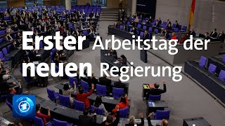 Erster Arbeitstag der neuen Bundesregierung [upl. by Euf]