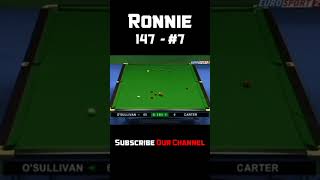 Ronnie OSullivan  Snooker Maximum Breaks 147 07 snooker billiards snookermoments [upl. by Stephan]