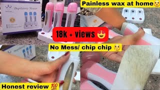 Roll on wax depilatory machine review  How to use roll on wax machine  Full body wax [upl. by Yrrol]