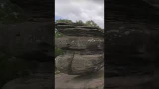 Druids Idol Balancing Rock Harrogate Nidderdale National Landscape England UK Europe google tour [upl. by Sitruk21]