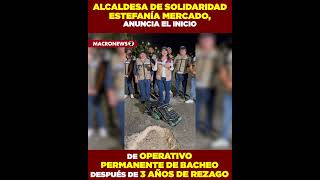 ALCALDESA DE SOLIDARIDAD ANUNCIA EL INICIO DE OPERATIVO PERMANENTE DE BACHEO [upl. by Knowling]