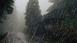 Rain Sounds For Sleeping  99 Instantly Fall Asleep With Rain And Thunder Sound At Night [upl. by Bonnell514]