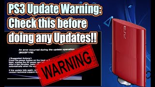 Before You Update Your PS3 Watch This Warning Video to avoid update errors [upl. by Belcher546]