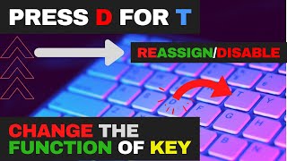 HOW TO REASSIGN OR DISABLE KEYS ON KEYBOARD [upl. by Mitzie]