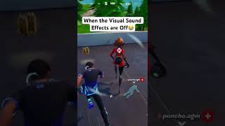 when the Visual Sound Effects are Off😭fortnite fortnitefunny shortsvideoviral [upl. by Odrautse536]