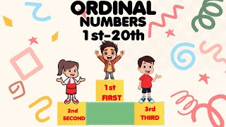 Ordinal numbers  Ordinal numbers 1 to 20  Ordinal numbers spelling  Ordinal numbers in English [upl. by Philomena552]