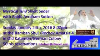 Rabbi Sutton YIBONEH Tu BShvat seder 5776 1 [upl. by Thayer]