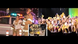 Funny RAW Video 2 VIEWS HIGH SCHOOL STAGE COLLAPSE Accident Musical Glee Show at Rosary Servite [upl. by Ecirpak]