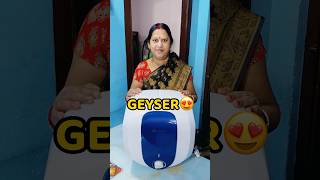 New Geyser Aagya😍😍 shorts vlog minivlog geyser trending [upl. by Eelan]