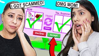 MY MOM GOT SCAMMED in Adopt Me Roblox Adopt Me [upl. by Naashom]