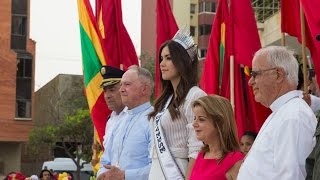 Miss Universe Paulina Vega returns to Colombia [upl. by Aloisius]