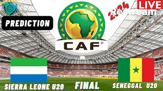 Sierra Leone vs Senegal Live Stream CAF U20 Africa Nations Cup 2025 Qualifiers FINAL Commentary [upl. by Zetana]