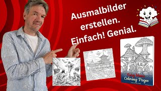 Ausmalbilder für Amazon KDP amp Etsy erstellen [upl. by Auohs836]