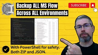 PROJ Backup all your MS PowerAutomate Flow with PowerShell for safety [upl. by Erroll]