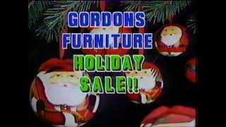 1991 Gordons Furniture Holiday Sale Commercial WTXF Fox 29 Hard Copy 121991 [upl. by Cortie]