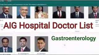 AIG Hospital Hyderabad Doctor List  Gastroenterology Department [upl. by Renraw454]