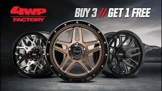 Buy 3 Wheels Get 1 Free from 4WP Factory While Supplies Last [upl. by Morven898]