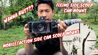 Review of side scope camera mount for both mobile amp action camera 2022Guiding how to install [upl. by Hendren]