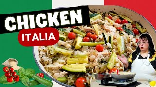 One Pan Chicken Italia Quick and Easy Recipe [upl. by Vandyke]