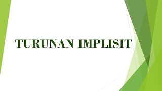 Turunan Implisit [upl. by Nylirad]