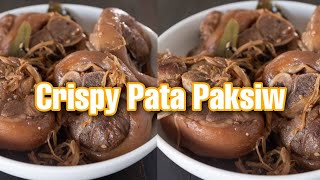 How to cook Crispy pata Paksiw Recipe  Panlasang pinoy [upl. by Sifan724]