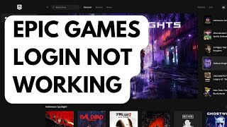 How To Fix How To Fix Epic Games Login Not Working [upl. by Uticas]