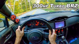 Why Your BRZ Needs a Turbo  300hp 2016 Subaru BRZ Series HyperBlue POV Drive Binaural Audio [upl. by Franchot]