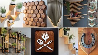 Wall décor and wall art ideas  Wood wall décor and wood wall art ideas  woodworking project ideas [upl. by Ahsimek86]