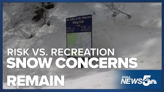 Hidden risks of recreation after local trails get buried in snow [upl. by Thormora]