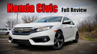 2018 Honda Civic Sedan FULL REVIEW  Touring EXL EXT EX amp LX [upl. by Nibbor]