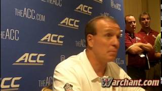 Jimbo Fisher holds court at ACC Media Kickoff [upl. by Eveam]