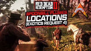 RDR2  Spoonbill Plumes Locations Exotics Request 4 [upl. by Eisus]