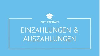 Einzahlungen Auszahlungen Einnahmen und Ausgaben Rechnungswesen [upl. by Anelem]