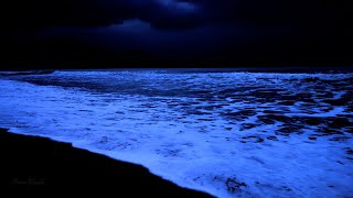 Relaxing Ocean Waves at Night for Sleep Meditation Spa amp Yoga Ocean Sounds for Stress Relief [upl. by Rollin]