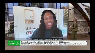 SUPER TEAM Nneka Ogwumike on Choosing the Seattle Storm w Skylar Diggins amp Jewell Loyd wnba [upl. by Desdamona]