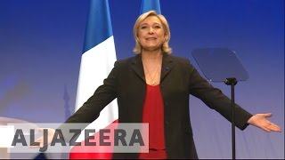 French election Le Pen rallies support in Marseille [upl. by Pudendas]