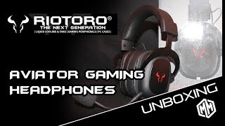 riotoro aviator headphones unboxing [upl. by Adnohsor]