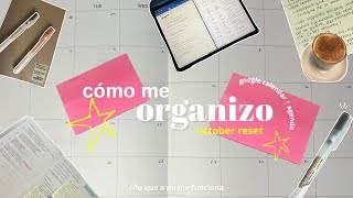 cómo me organizo 📖  october reset consejos material [upl. by Ohaus158]