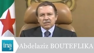 Abdelaziz Bouteflika quotjai besoin du soutien populaire pour avancerquot  Archive INA [upl. by Ynwat273]