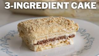 Easy 3Ingredient Cake Recipe [upl. by Ricca]